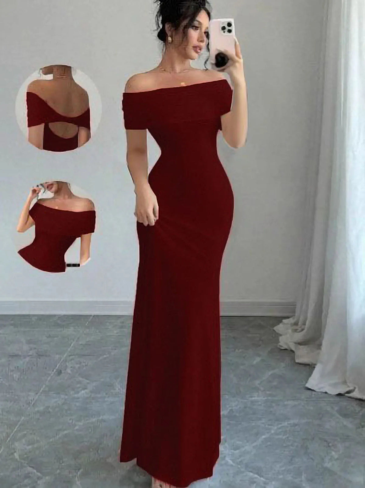 Vestido Bandage Off-Shoulder Cóctel