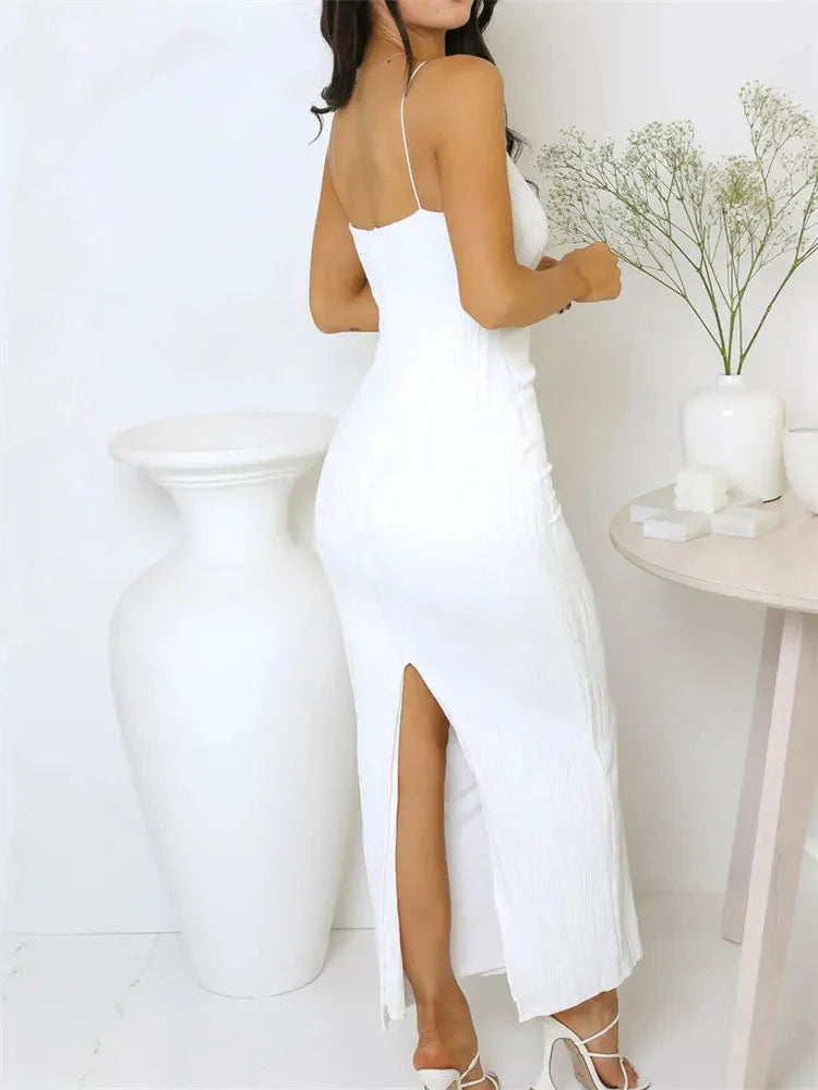 Vestido Largo Abertura Lateral