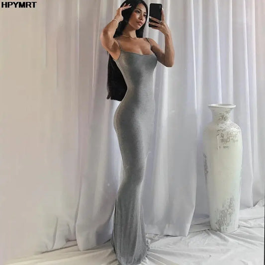 Vestido Slip Satén Midi