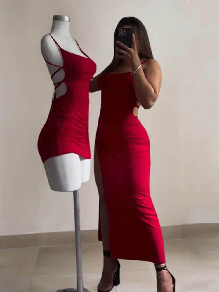 Vestido Maxi Halter Fiesta